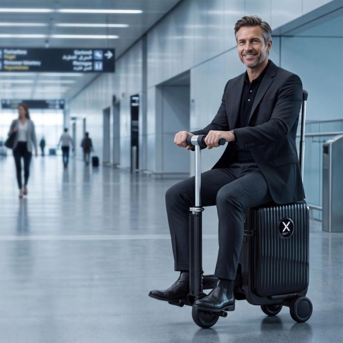 SCX.design RideCase sähköpotkulauta ja matkalaukku, 10 kpl logolla