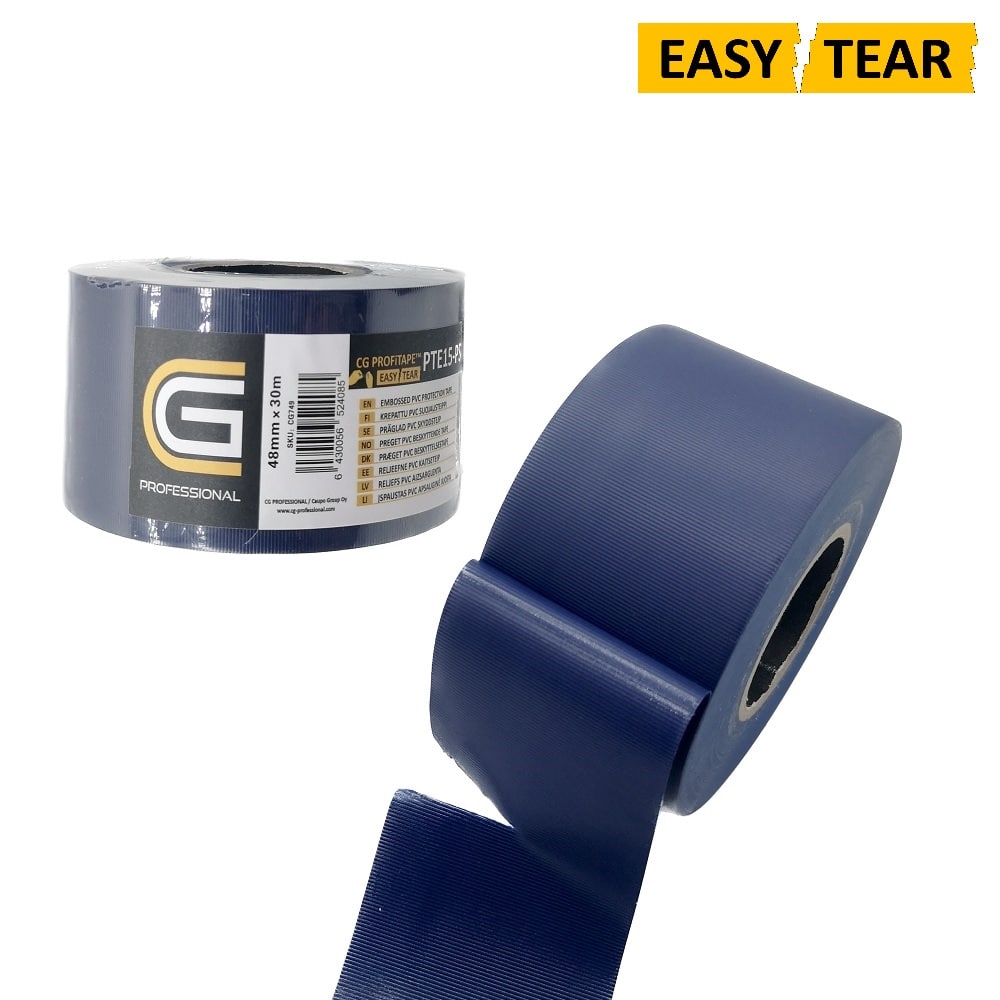 CG PROFiTAPE™ – Suojausteippi PTE15-PS Easy Tear 48mm x 30m, 36 kpl/ltk