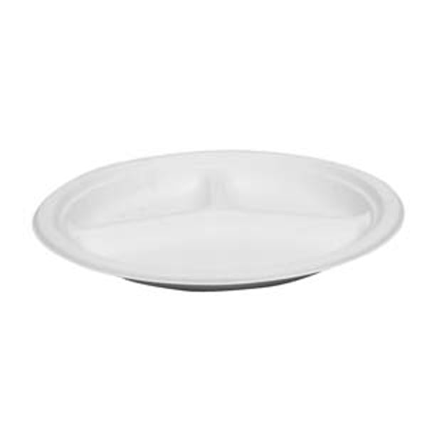 GASTRO kuitulautanen 3-os biohajoava l.valkoinen 500kpl 26cm.