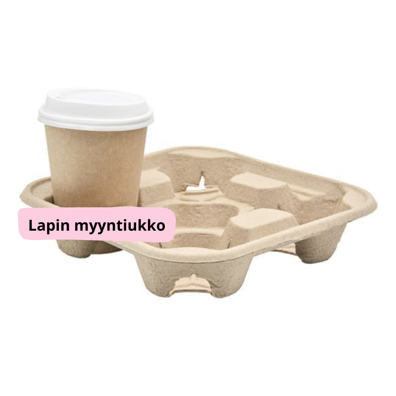 Kuppipidike, paperimassa, 4 kupille