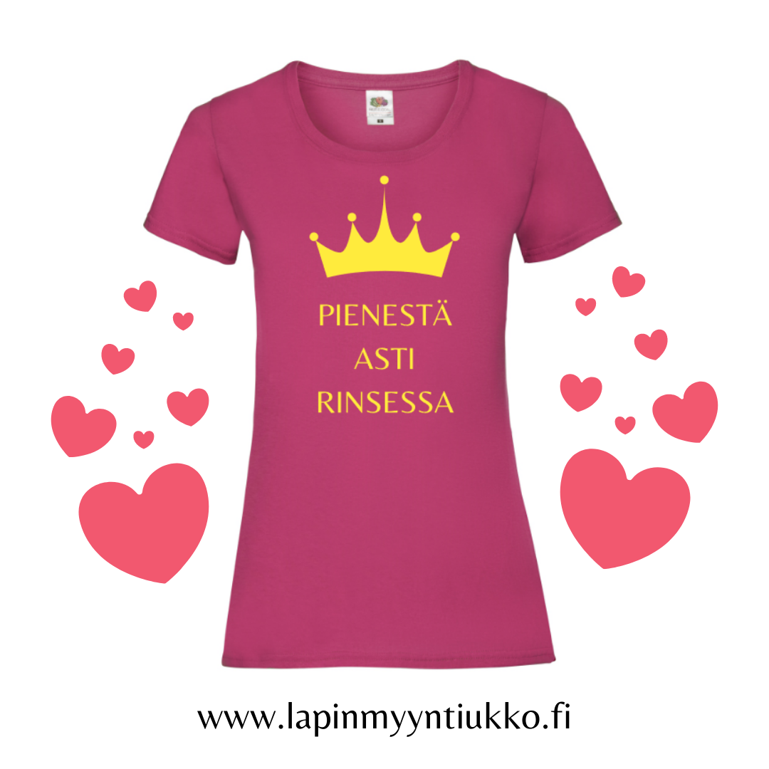 Naisten T-paita RINSESSA sis. alv. ILMAINEN TOIMITUS