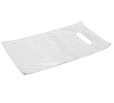 Valkoinen muovipussi 550 x 600 mm + 5 cm pohjavekki 40 l 250 kpl