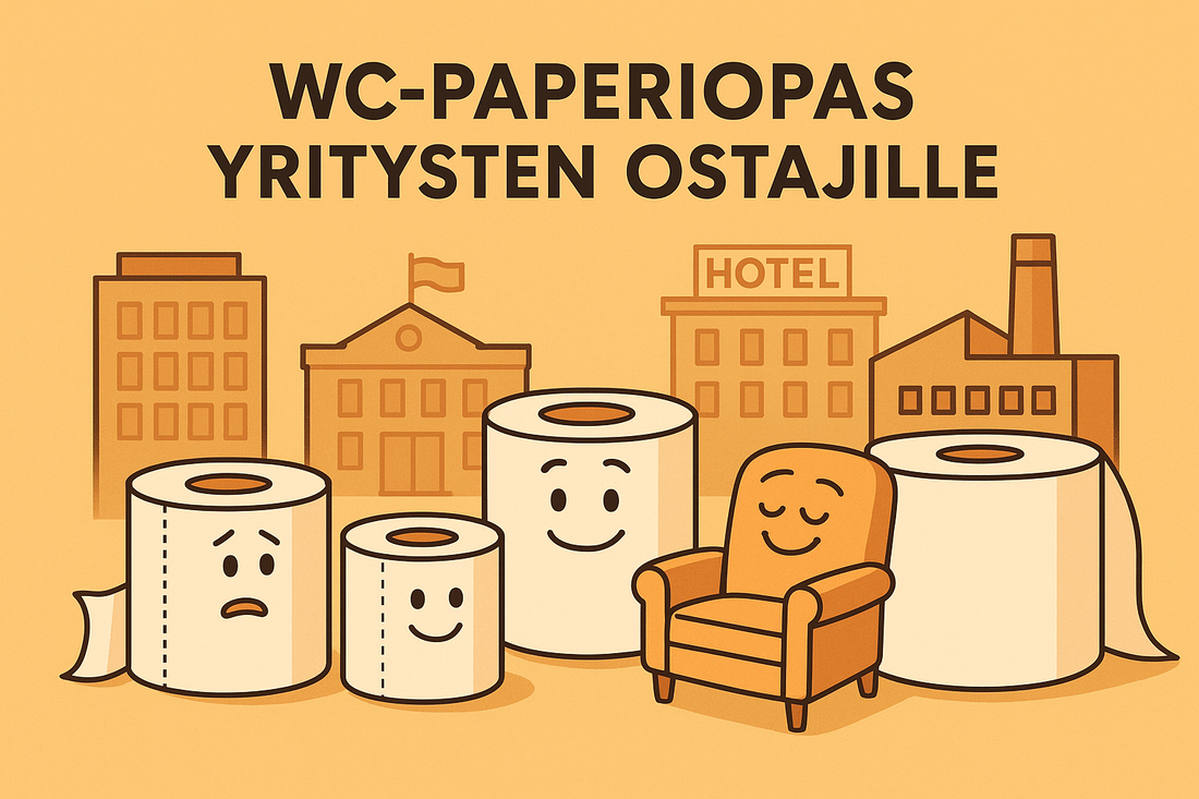 Erilaisia WC-papereita ja huomioonotettavia asioita on yllättävästi.