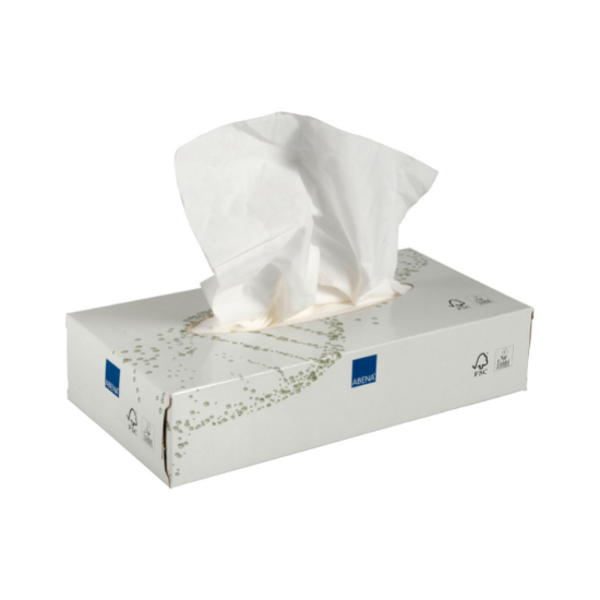 Abena CARE-NESS Excellent kasvopyyhe 2krs 20x19,5cm valkoinen 100kpl/rasia, 40 rasiaa laatikossa.