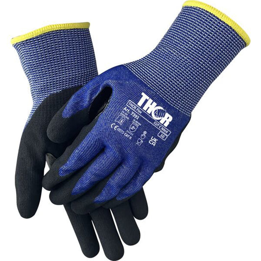THOR FLEX elintarvikehyväksytty viiltosuojakäsine CE07 (S-XXL) 1pkt (12pr)