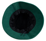 Corduroy bucket hat yrityksille, vakosamettinen ja brodeerattu