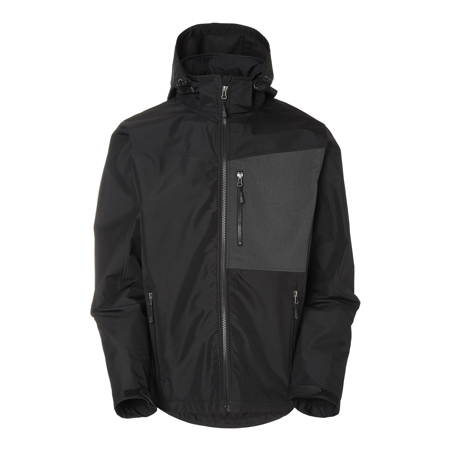 South West Jack Softshell Takki, musta ja harmaa.