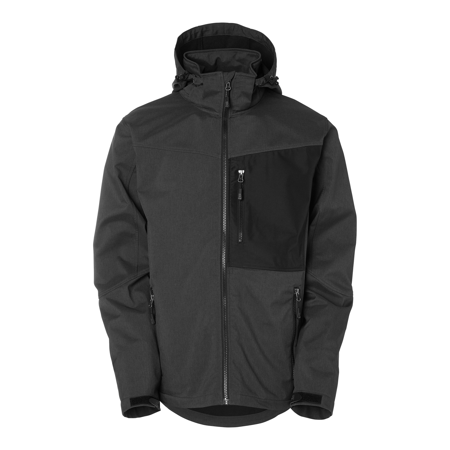 South West Jack Softshell Takki, musta ja harmaa.