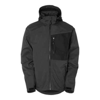 South West Jack Softshell Takki, musta ja harmaa.