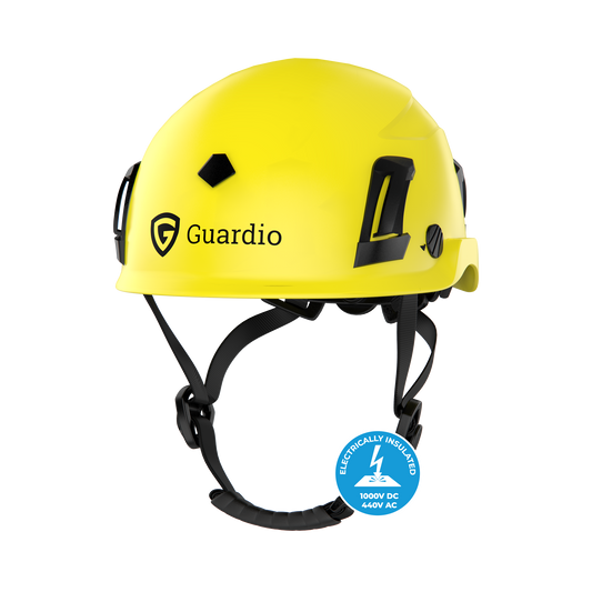 Guardio Armet Volt Fluorescent Safety Helmet Keltainen ja oranssi Takuu 3 Vuotta