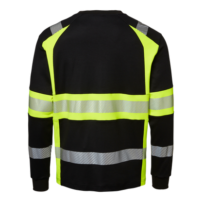 Top Swede 601 LS T-shirt Black/fluorescent yellow (914)