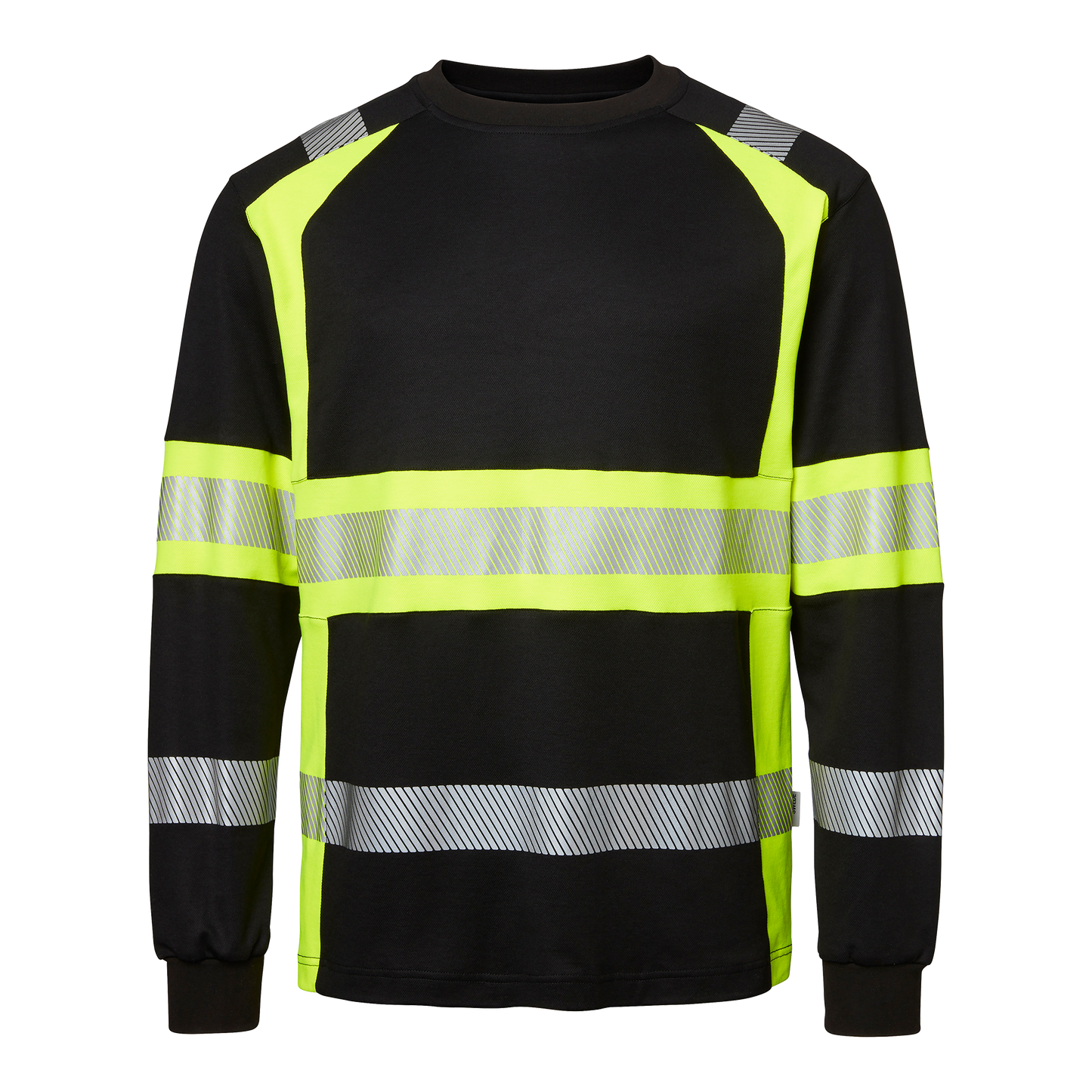 Top Swede 601 LS T-shirt Black/fluorescent yellow (914)