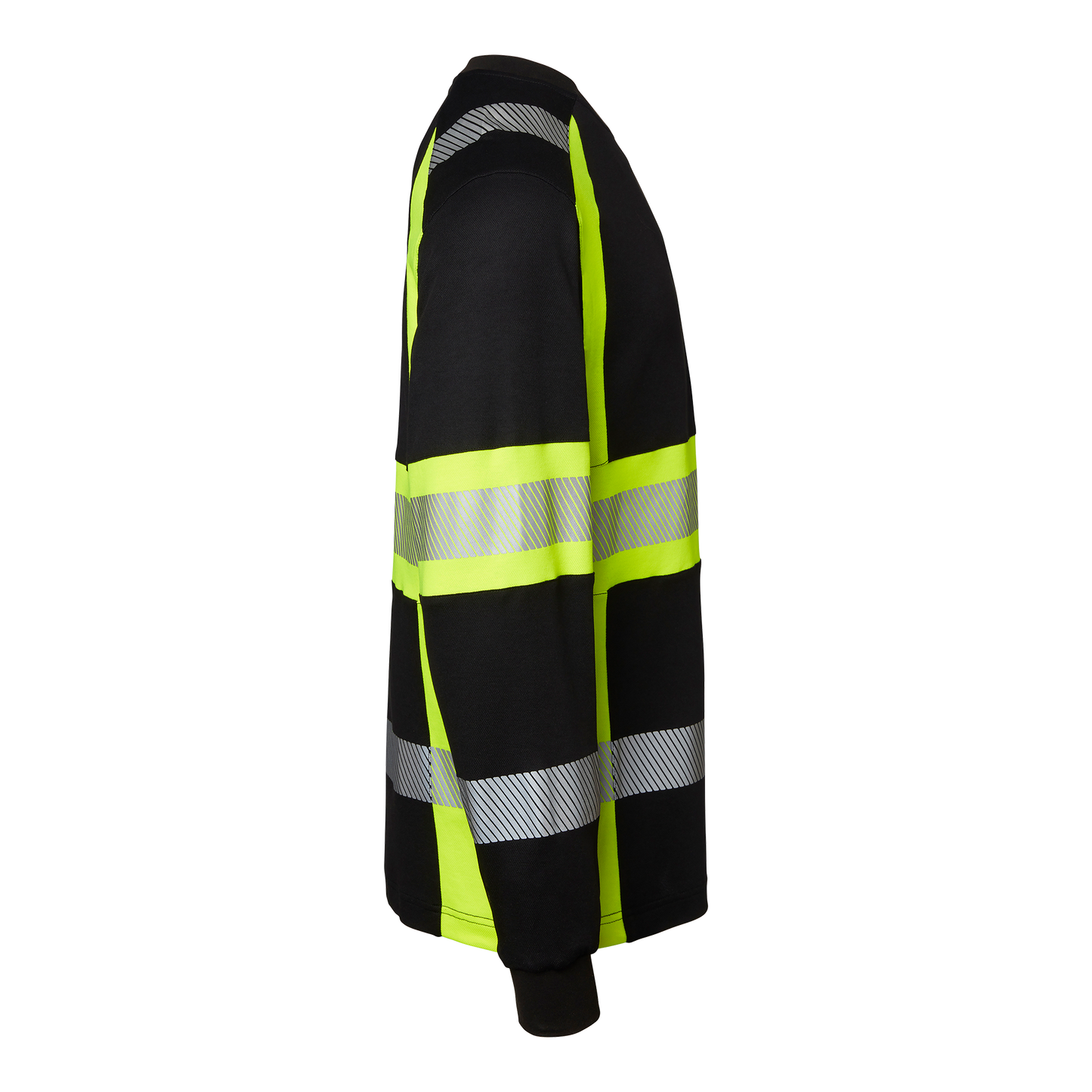 Top Swede 601 LS T-shirt Black/fluorescent yellow (914)