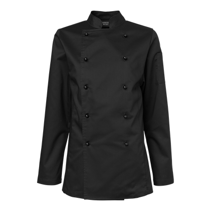 Elsa Chef's Coat w - Ammattilaisen Valinta Naiskokeille (Valkoisena ja mustana.)