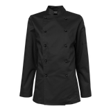 Elsa Chef's Coat w - Ammattilaisen Valinta Naiskokeille (Valkoisena ja mustana.)