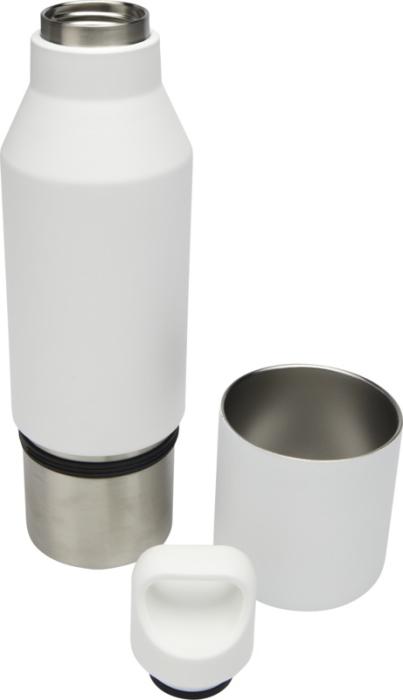 Odessy 600 ml:n RCS-sertifioitu termospullo ja 300 ml:n kuppi. Esim. 25kpl. 1-väri laserkaiverruksella.