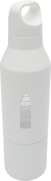 Odessy 600 ml:n RCS-sertifioitu termospullo ja 300 ml:n kuppi. Esim. 25kpl. 1-väri laserkaiverruksella.