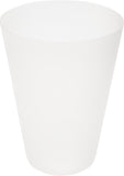Glastonbury 300 ml:n kestokäyttöinen muovimuki - Frosted kirkas