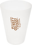 Glastonbury 300 ml:n kestokäyttöinen muovimuki - Frosted kirkas