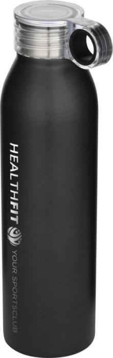 Grom RCS-teräksinen vesipullo 650 ml. Esim. 10kpl. laserkaiverruksella.