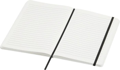 Holm A5 kovakantinen muistikirja, kivipaperia. Esim. 25kpl. tampopainatuksella.