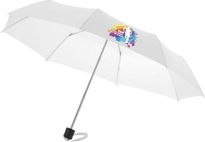 Ida 21,5" Kevyt Sateenvarjo - Ultra-kompakti. Esim. 20kpl. fullcolor painatuksella.