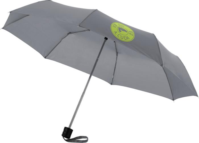 Ida 21,5" Kevyt Sateenvarjo - Ultra-kompakti. Esim. 20kpl. fullcolor painatuksella.