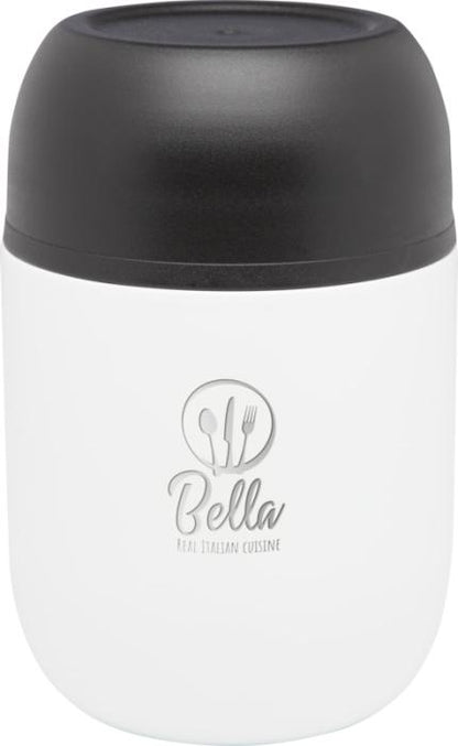 Seasons Supo 480 ml:n kaksiseinäinen lounasrasia taiteltavalla lusikalla. Alk. 10 kpl. merkkauksella.