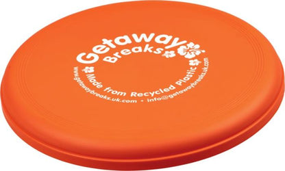 Orbit frisbee kierrätysmuovia. esim. 25kpl. 1-väri painatuksella.
