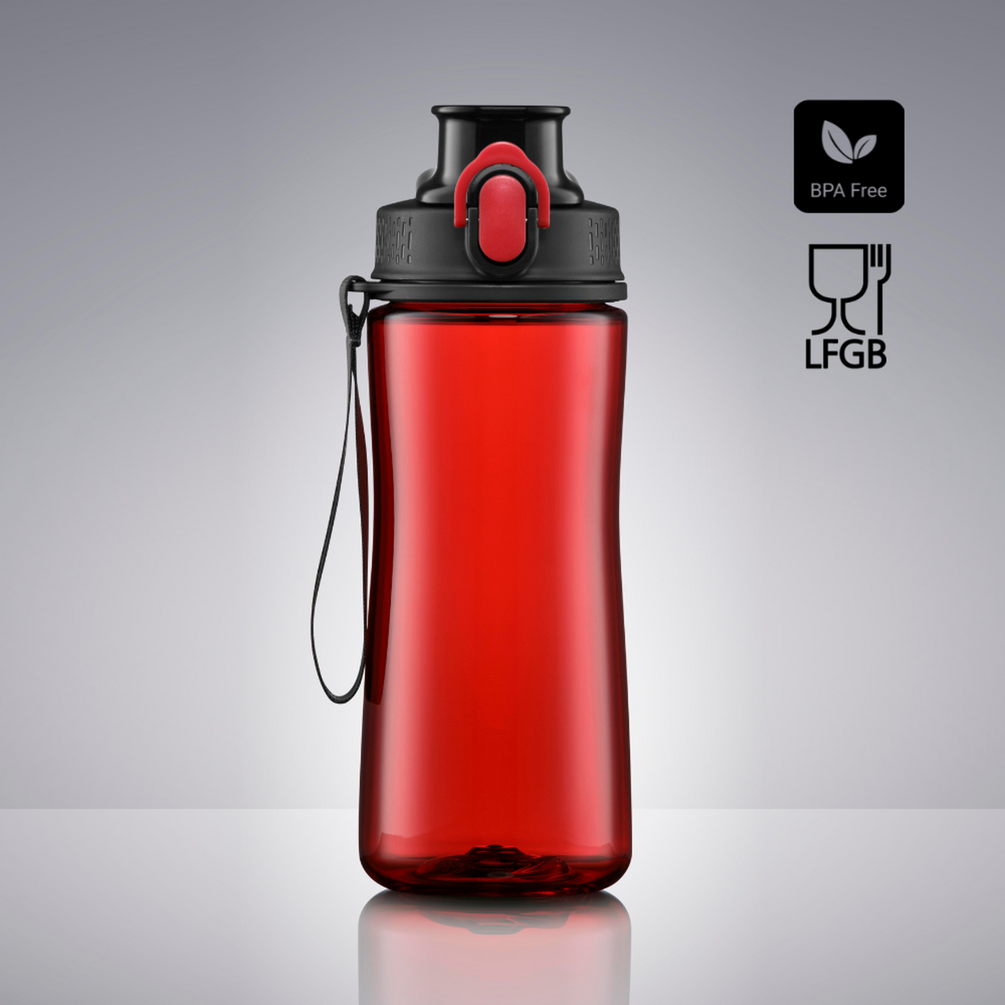 Colorissimo NEON WATER BOTTLE Tritan™ 550ML Esim. 20kpl. 1-värimerkkauksella.