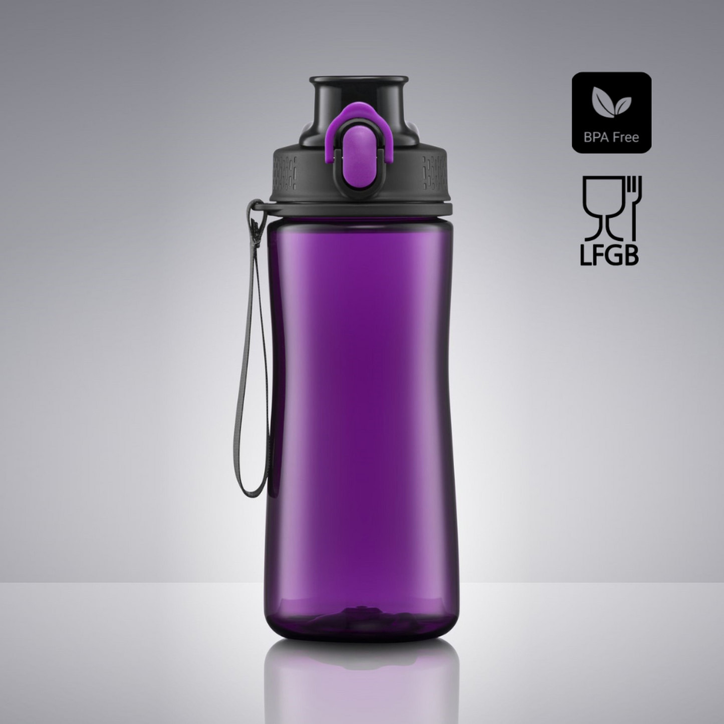 Colorissimo NEON WATER BOTTLE Tritan™ 550ML Esim. 20kpl. 1-värimerkkauksella.