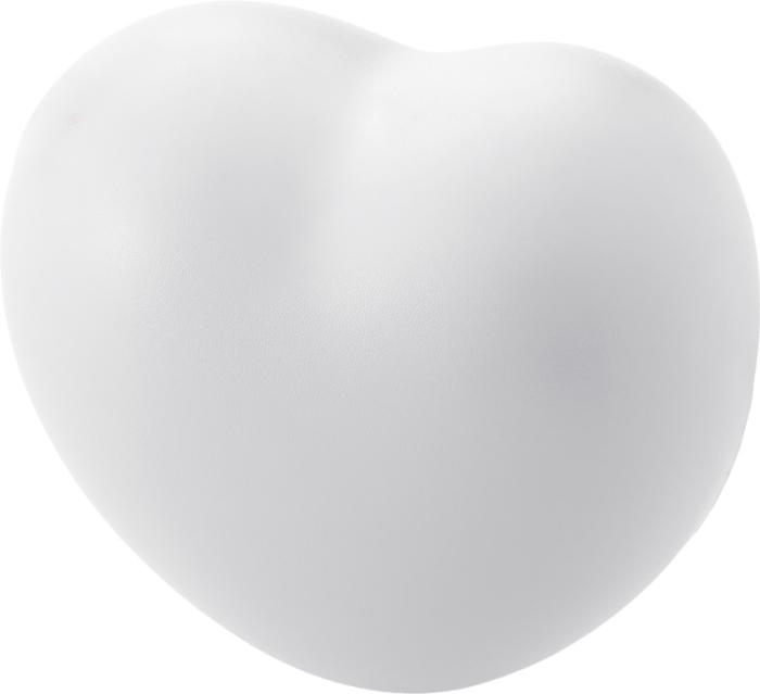 Sydämenmuotoinen stressilelu. Alkaen 50 kpl. painatettuna (1-väri)