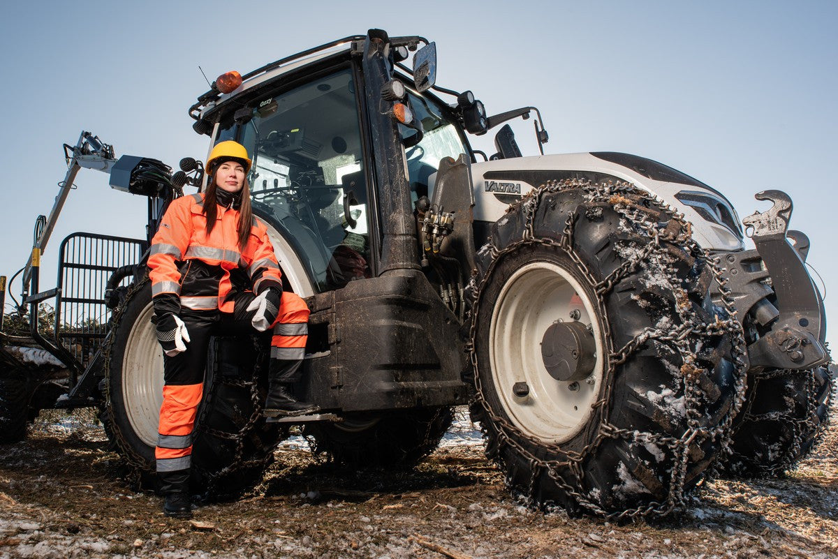 Priha Huomiovärinen talvitakki oranssi/musta EN 20471 Lk.2 - 4122