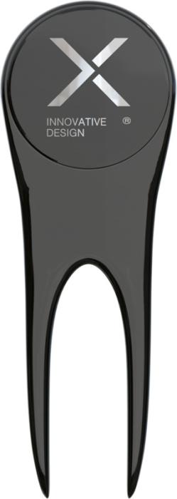 Tyylikäs SCX.design T01 griinihaarukka. Esim. 25kpl. laserkaiverruksella.