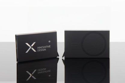 SCX.design O35 – magneettinen RFID-korttipidike. Esim. 25kpl. laserkaiverruksella.