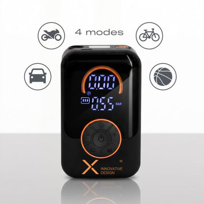 SCX.design T40 akkukompressori 3000 mAh | Kannettava rengaspumppu alk. 25 kpl.