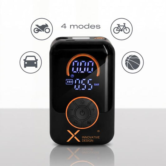 SCX.design T40 akkukompressori 3000 mAh | Kannettava rengaspumppu alk. 25 kpl.
