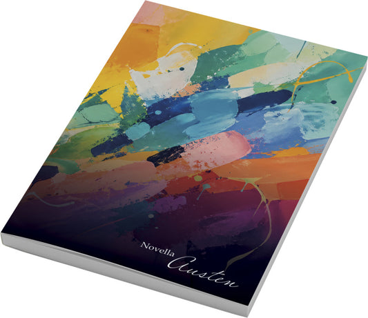 Novella Austen A5 logovihko omalla painatuksella yrityksille