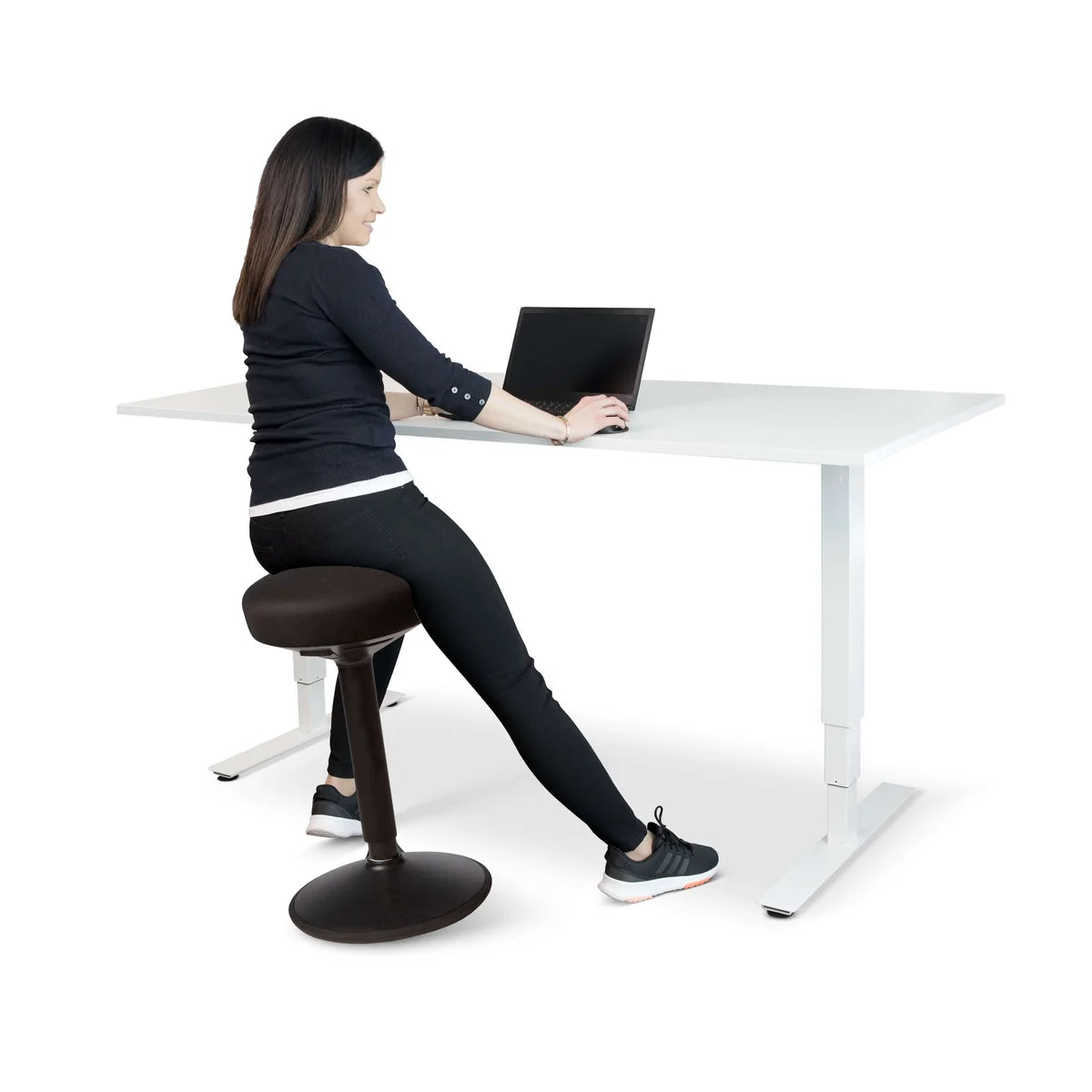 FitSit aktiivituoli, musta kangas | Ergonominen tuoli aktiiviseen työskentelyyn