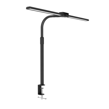 DUO LED -työpistevalaisin, musta, säädettävä kaksiosainen LED-valaisin