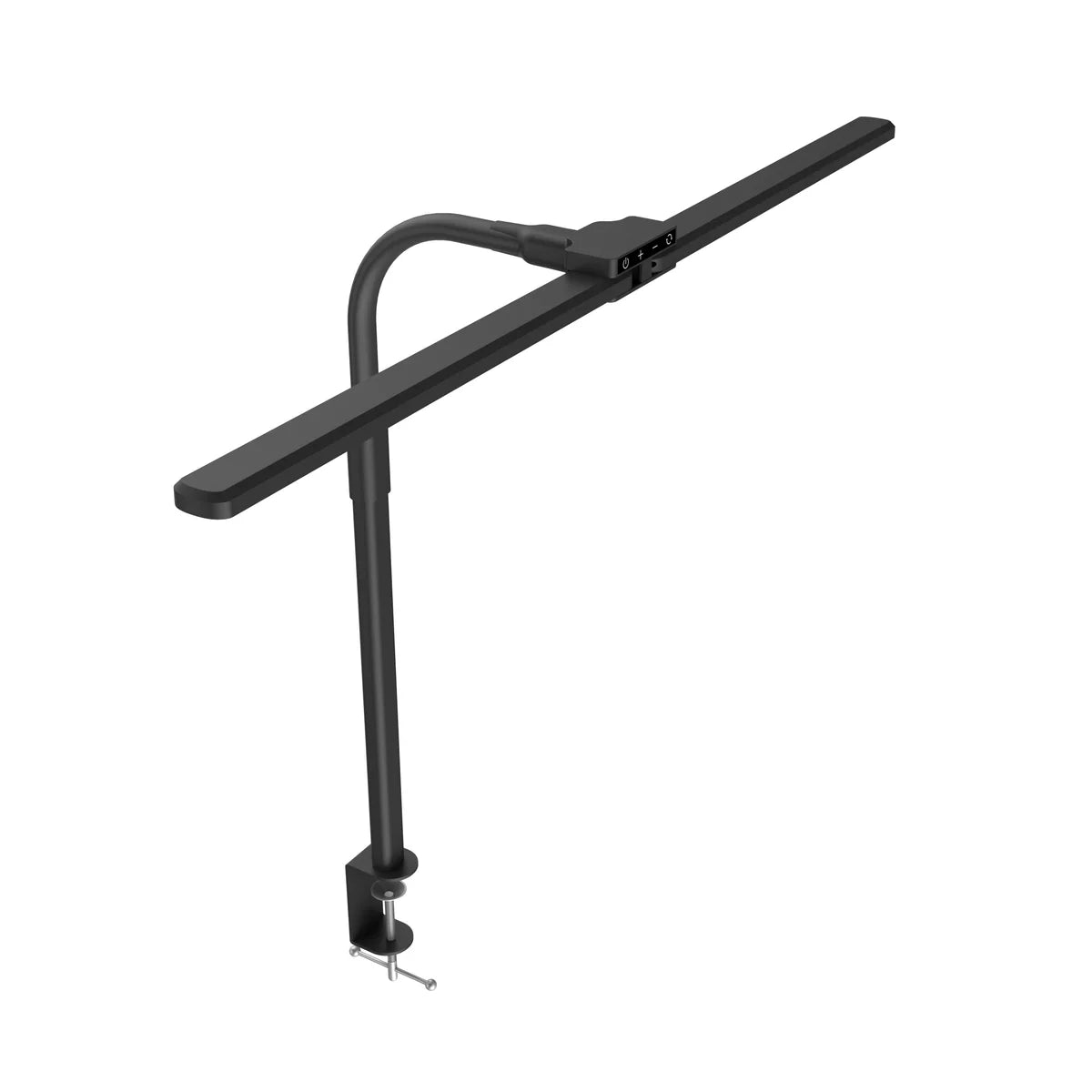 DUO LED -työpistevalaisin, musta, säädettävä kaksiosainen LED-valaisin