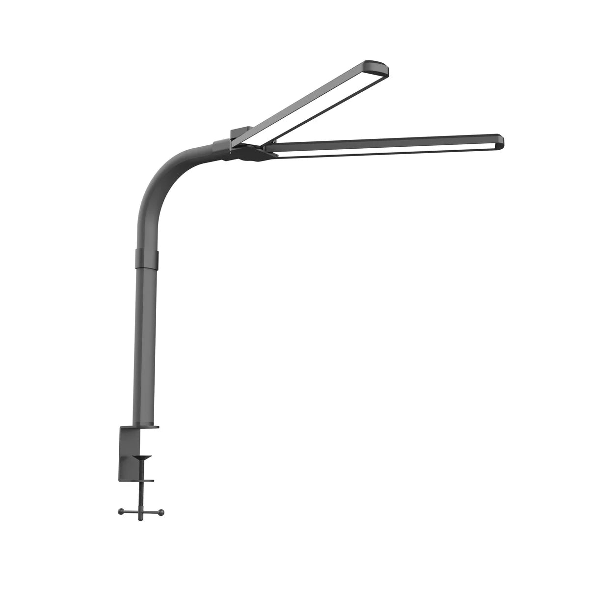 DUO LED -työpistevalaisin, musta, säädettävä kaksiosainen LED-valaisin