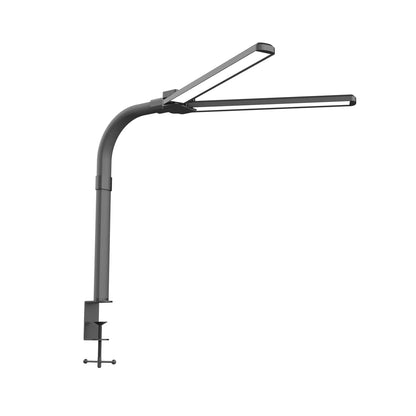DUO LED -työpistevalaisin, musta, säädettävä kaksiosainen LED-valaisin