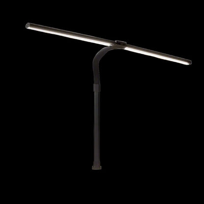 DUO LED -työpistevalaisin, musta, säädettävä kaksiosainen LED-valaisin