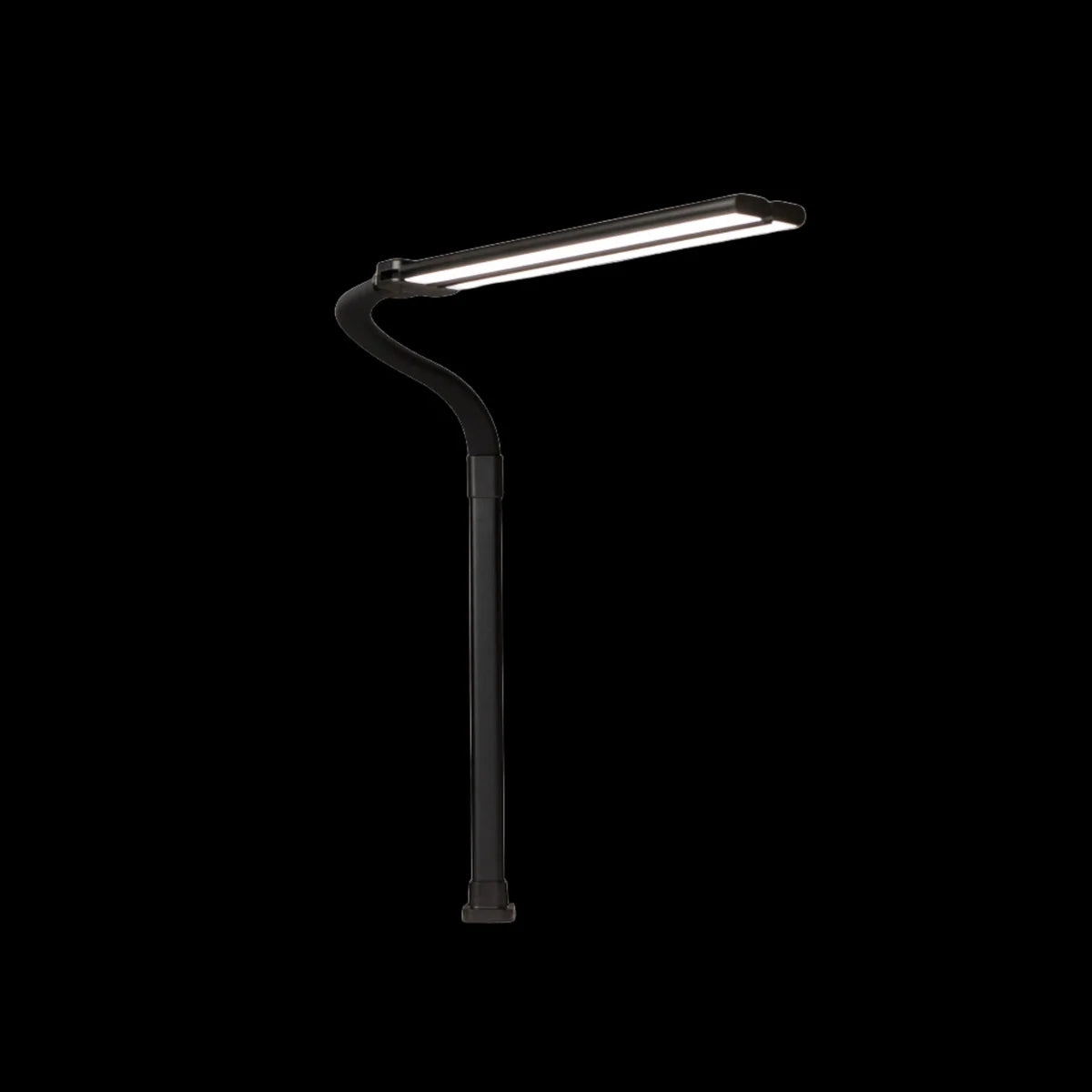 DUO LED -työpistevalaisin, musta, säädettävä kaksiosainen LED-valaisin