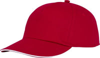 Elevate Styx 5-paneeli-sandwich-lippis. esim. 25kpl. fullcolor DTF-painettuna.
