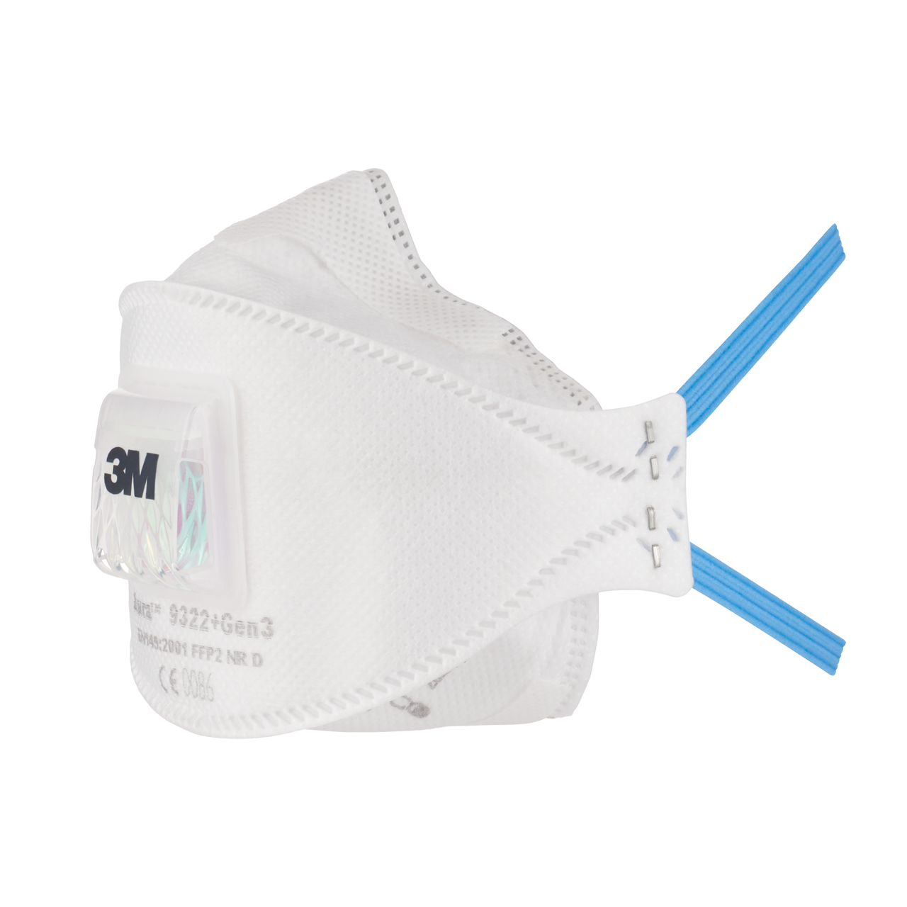 3M™ Aura™ -hiukkassuojain, FFP2, venttiilillinen, 9322+Gen3.