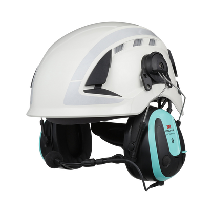 3M™ PELTOR™ WS™ ALERT™ XP+ FM-radiokuulonsuojain3M™ PELTOR™ WS™ ALERT™ XP+ FM-radiokuulonsuojain. Turkoosit kuulokkeet, Peltor laatua.