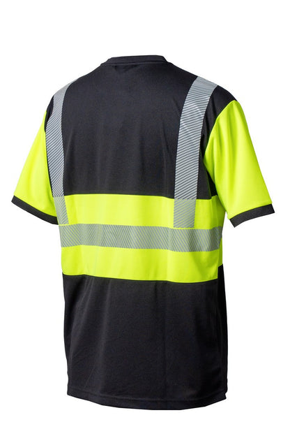 Priha Hi-Vis 4381 huomiopaita, hengittävä tekninen työpaita, EN ISO 20471 lk 1