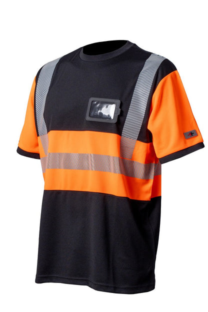 Priha Hi-Vis 4381 huomiopaita, hengittävä tekninen työpaita, EN ISO 20471 lk 1